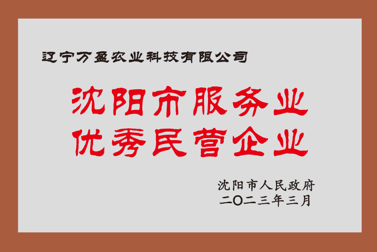 沈阳市服务业优秀民营企业